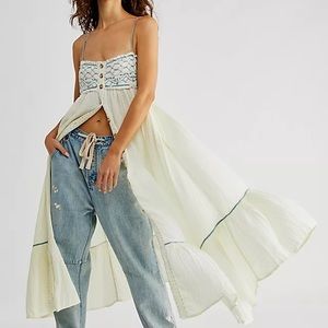 Free people Linda Jo Midi Dress medium nwt